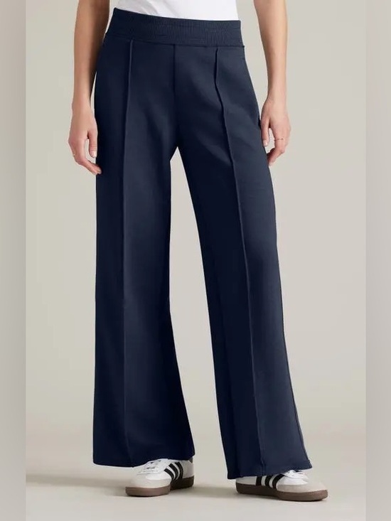RHONE Pants - RHONE Navy Wide-Leg Track Pants